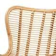 thumbnail image 3 of Baxton Studio Colorado Modern Bohemian Natural Brown Rattan and Black Metal Accent Chair, 3 of 7
