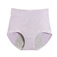 thumbnail image 4 of PMVFHDE Women Front Back Leak Proof Menstrual Sanitary Pants High Rise Cotton Underwear Plus Size Cycle Briefs Cotton Underwear For Women Light Purple,L, 4 of 4