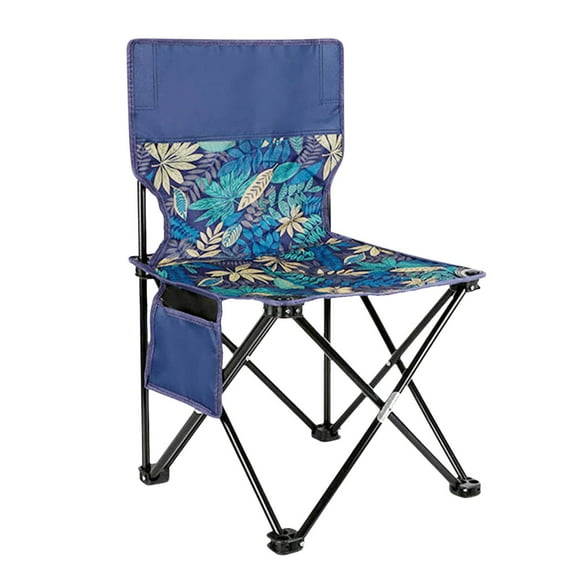 Hiroekza Outdoor Portable Folding Chair with Storage Bag, Camping Chairs, Tanning Chair with Sun Shade for Beach, 14.2x12.2x22.4 inches