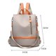 thumbnail image 1 of Mochila de nailon con cremallera para mujer, bolso escolar de gran capacidad, antirrobo, resistente al desgaste, para ordenador portátilGreyAustralia Fivean unisex, 1 of 2
