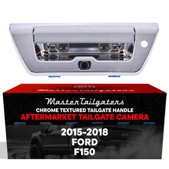 Master Tailgaters Chrome Tailgate Handle with Backup Camera for Ford F150 (2015-2018)
