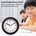 thumbnail image 3 of sunsanly Analog Alarm Clock Night Light Non-Ticking Silent Battery Operated Bedroom Desktop Digital Quartz Clock Children Students Birthday Gift, 3 of 8