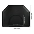 thumbnail image 5 of KFFKFF Salon Mat for Hair Stylist, 4 x 5 FT Hexagon Anti-Fatigue Chair Mat, 1/2-inch Thick Barber Shop Floor Mat with Round Cut Out, Easy-to-Clean PVC Surface & Anti-Trip Beveled Edges, 5 of 9