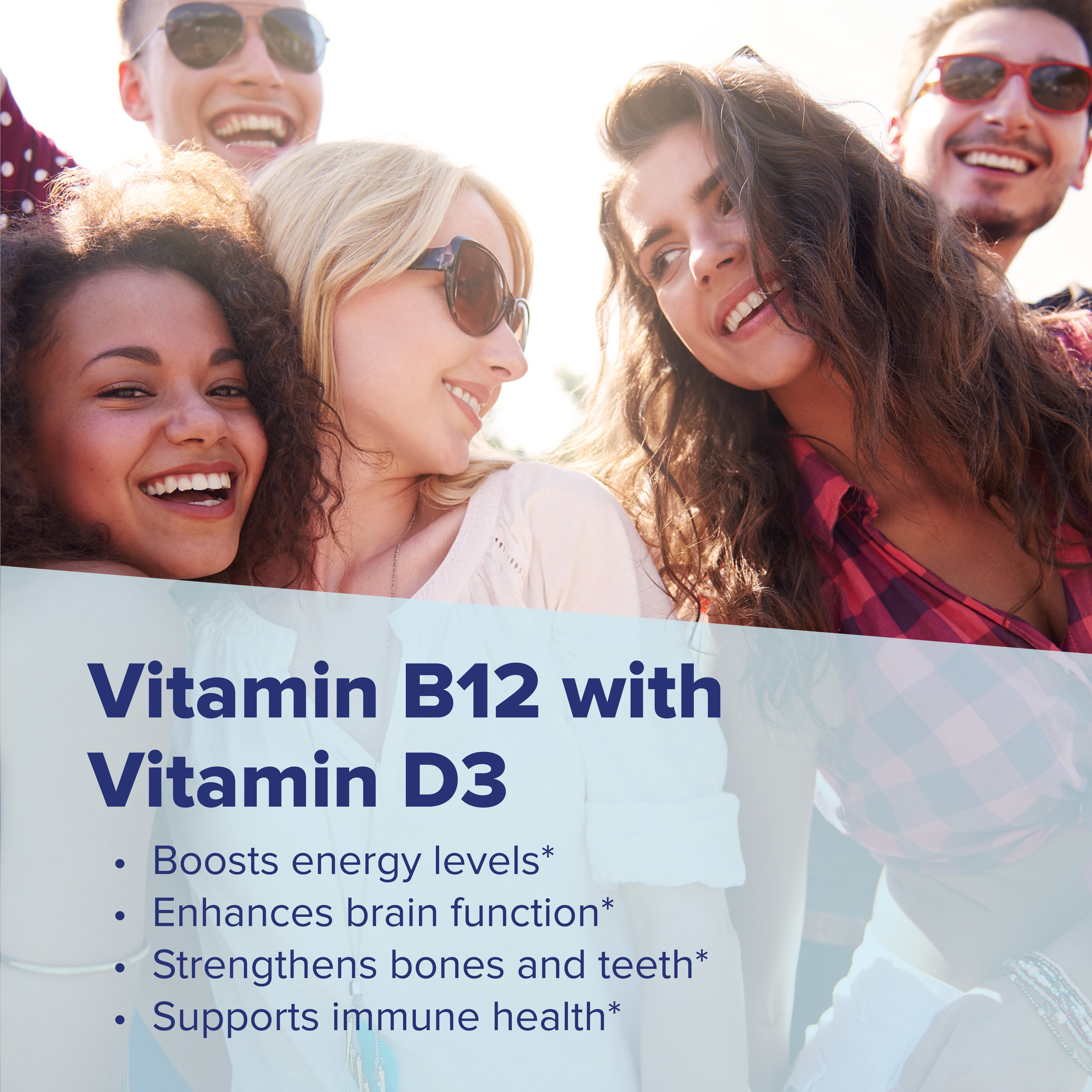 Superior Source NO SHOT Methylcobalamin B-12 5,000 mcg with D3 5,000 IU - Energy & Heart Health Supplement - Multivitamin with Vitamin D3 for Bone Support - 100 Instant Dissolve Tablets