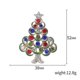 thumbnail image 4 of Wabjtam 1 broche de cristal vintage para mujer de Navidad, broche navideño para árbol de Navidad, 4 of 5