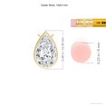 thumbnail image 3 of ANGARA IGI Certified Lab Grown 1.5 Ct Diamond Pendant for Women in 14K Yellow Gold (Size-10x6.5mm| Color-F-G| Clarity-VS) | April Birthstone, Anniversary, Jewelry Gift for Women | Diamond Necklace, 3 of 7
