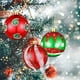 thumbnail image 4 of 6/24 piezas de adornos de bolas de Feliz Navidad, bolas pintadas para árbol de Navidad, colgantes para colgar, decoración para fiestas de Año Nuevo, suministros para festivales, 4 of 5