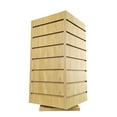 thumbnail image 4 of FixtureDisplays® 12 x 12 x 24" 4-Sided Slatwall Counter Spinner Display Rack Great for Gift, Jewelry 15591-MAPLE, 4 of 10