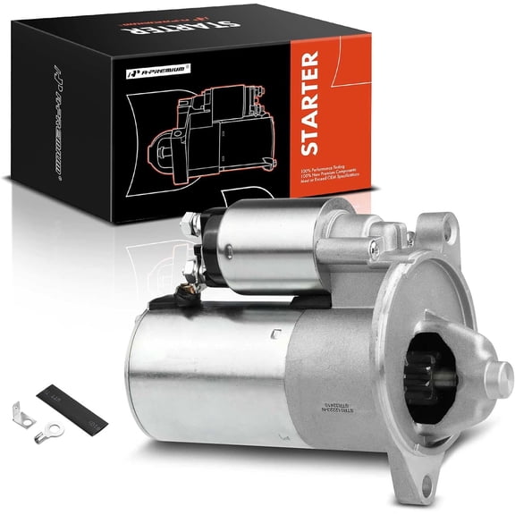 A-Premium Starter Motor Compatible with Ford F150 1992-1996, F250 1992-1997, F350 1992-1997, Bronco 1992-1996, Manual Transmission, 12V 1.4KW Clockwise 10 Teeth, Replace# F2TU-11000-AA, F7PU-11000-FA