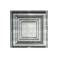 thumbnail image 2 of Fasade Easy Installation Portrait Crosshatch Silver Glue Up Ceiling Tile/ Ceiling Panel (12" X 12" Sample), 2 of 3
