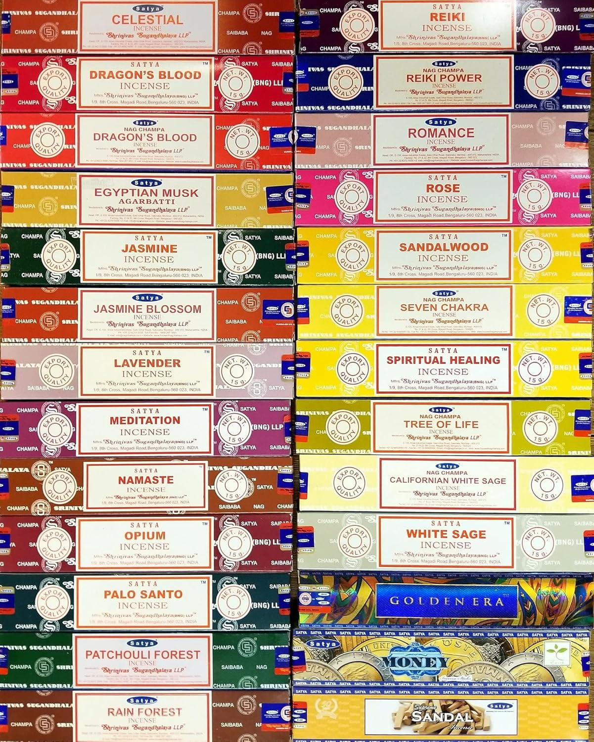 Premium Mix Assorted Incense Sticks Set of 12 Pack | for Meditation, Aromatherapy, Healing, Yoga, Positivity and Relaxation | 180 Sticks (12Packs X 15Sticks)