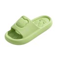 thumbnail image 2 of House Slippers for Women, Memory Foam Open Toe Slippers, Indoor Summer Slippers, Soft Thick EVA Bedroom Slippers, Comfortable Non‑Slip Casual Home Footwear for Daily Household Use Green, 2 of 4