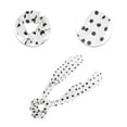 thumbnail image 3 of Unique Bargains 1 Pc Stylish Dots Ribbon Hair Elastics Hair Ties White, 3 of 5