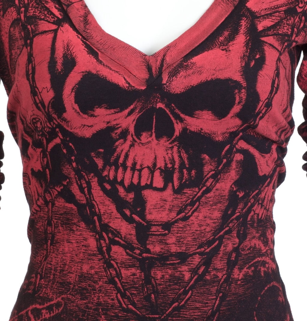 Xtreme Couture By Affliction Women’s Graphic T-Shirt – Premium Cotton, Bold Print, Casual Wear