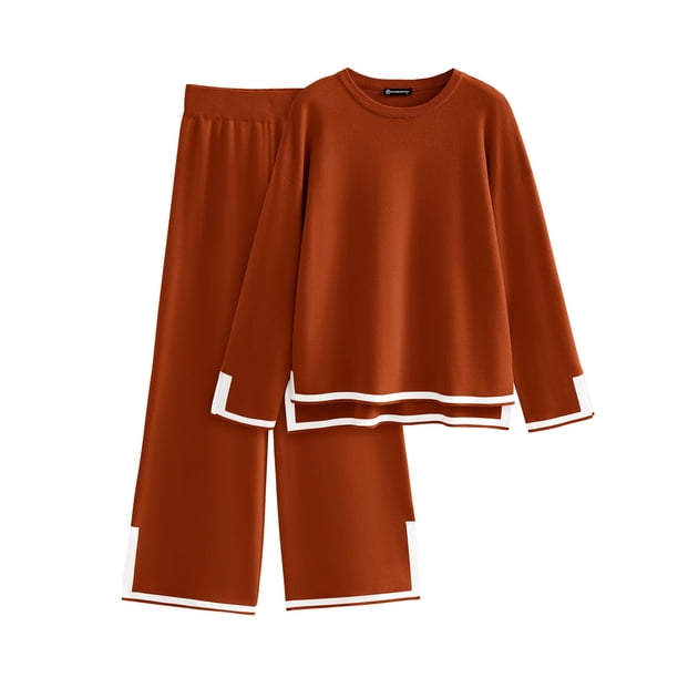 Conjunto de Sudadera para Mujer PRETTYGARDEN en Tejido Caramelo Talla XL
