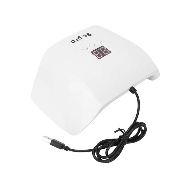 Luz De Curado De Gel Para Uñas, 24 Chips De Luz Que Se Secan Rápidamente Fuente De Luz Doble 120 W Secador De Uñas LED UV De 3 Ajustes De Tiempo Para Salón De Uñas Para Todos