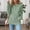 Green, variant on Womens Long Sleeve Henley Shirt 3 Button V Neck Ribbed Spring Blouses Business Casual Tops with Kangaroo Pocket