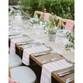 thumbnail image 4 of Cloth Napkins Minimalist Pink Stripe on Beige Washable Soft Kitchen Dinner Napkin Set of 6,Modern Pinstripes Line Art Reusable Cocktail Napkins for Wedding Holiday Party Event,20x20In, 4 of 7