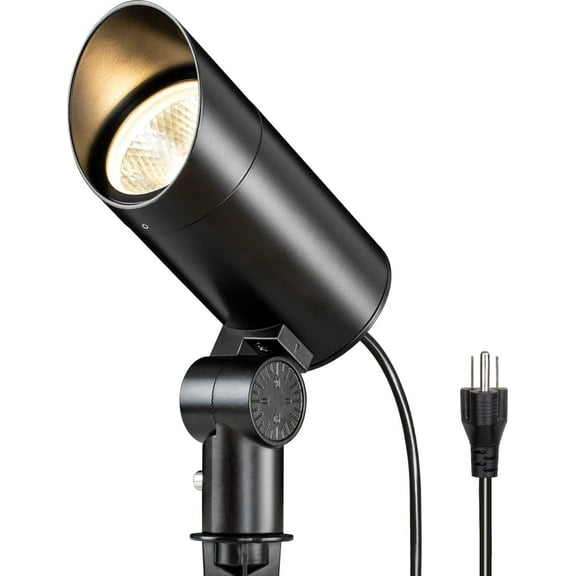 SUNVIE 30W Outdoor LED Spotlight 120V Waterproof Landscape Lights 3000LM Ultra Bright 3000K Warm White with 6ft Cord for Flag Pole Tree Yard Path Decor