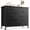 Black, variant on LIFERECORD 5 Drawer Fabric Dresser for Bedroom and Living Room, Chest of Drawer Organizer Storage Cabinet for Closet, Entryway, Black