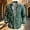(A1)Army Green, variant on Mens Shirts, Floral Printed Collared Shirt for Men, Long Sleeve Button Front Casual Top with Wildflower Pattern for Outdoor Travel
