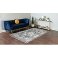 thumbnail image 2 of Unique Loom 3141293 8 x 11 ft. Salle Garnier Sofia Rectangular Rug, Gray, 2 of 2