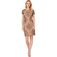 thumbnail image 1 of Adrianna Papell Womens Sequins Mini Dress, darkbeige, 10, 1 of 1