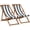 WB, variant on Outdoor Wooden Patio Lounge Chair 2 Set Beach Sling Chair Set Height Portable Reclining Beach Chair Solid Wood Frame with White Polyester Canvas 3 Level,Khaki