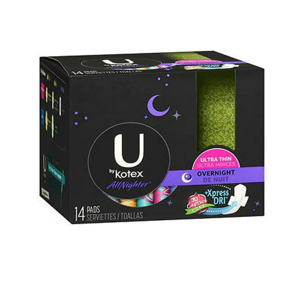 U By Kotex Ultra Thin Overnight Maxi Pads 14