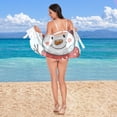 thumbnail image 6 of Ckdifva Red Hat Snowman Beach Cover Up for Women Swimsuit Coverups Bikini Wrap Short Skirt, 6 of 8