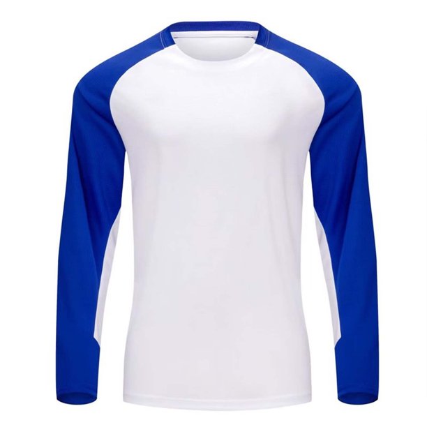 Blusa y camisa de manga larga con cuello alto para hombre, informal, a la moda, para correr, fitness, elástica, de manga larga, con cuello redondo, para ejercicio, abrigo de poliéster para hombre
