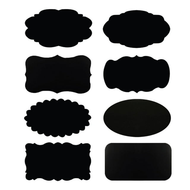 Wrapables® Set of 64 Chalkboard Labels / Chalkboard Stickers for ...