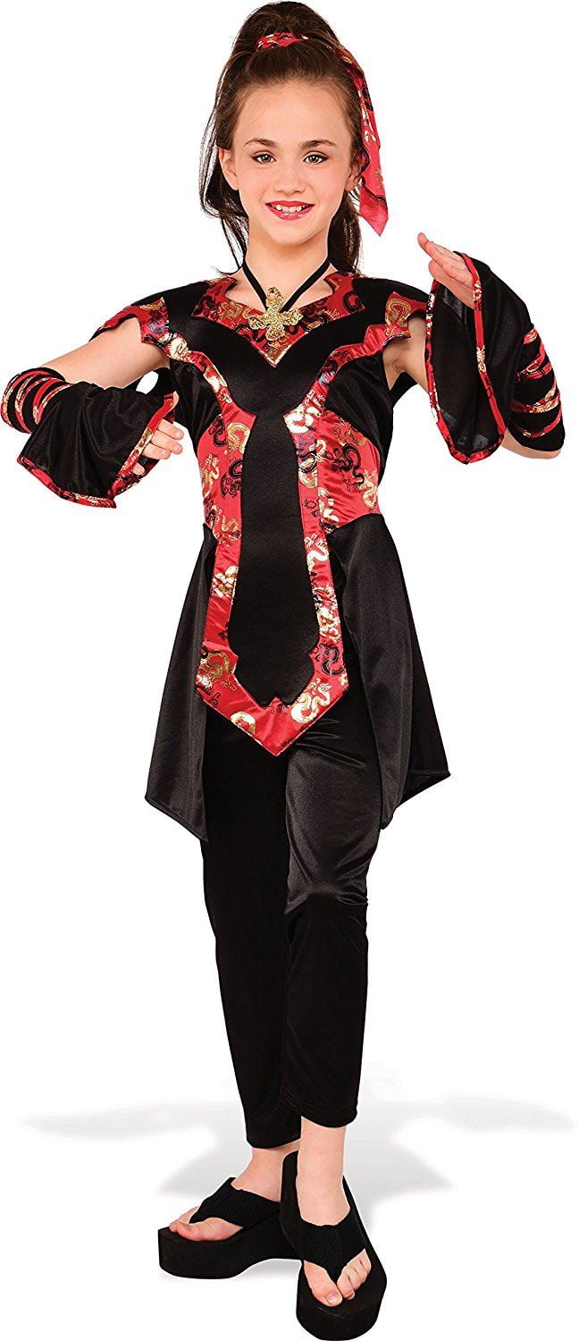 girls Dragon Ninja kids Halloween costume Medium - Walmart.com