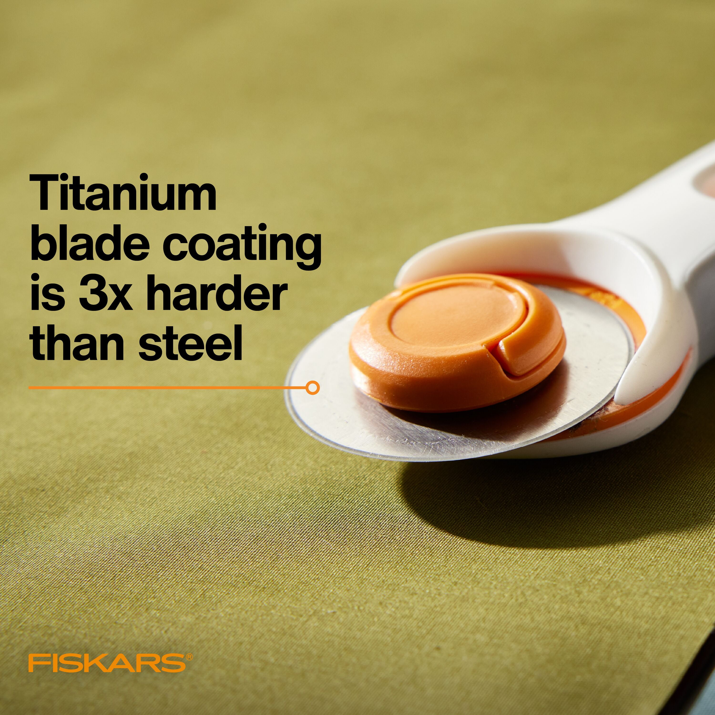 (2 pack) Fiskars 45mm Titanium Rotary Blade 2-Pack, 3.75" Width