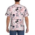 thumbnail image 3 of Qekee Cat Classic Fit T-Shirt Men's Shirt Men's Tight Short Sleeves for Exercise, Running, Mountaineering - Cat, 3 of 9