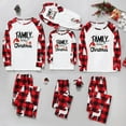 thumbnail image 4 of Matching Christmas Pajamas for Couples Family Letter Printed Xmas 2 Piece Pjs Holiday Long Sleeve Creawneck Tops and Bottoms Party Cozy Sleepwear, 4 of 6