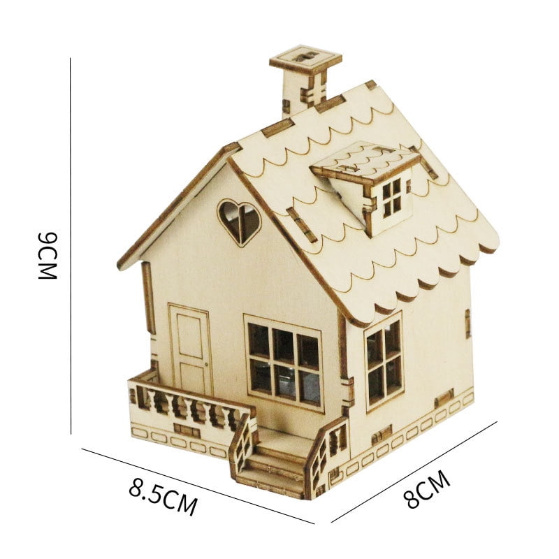 DIY Music Box 3D Wooden Puzzle Model Hand Crank Engraved Musical Box ...