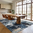thumbnail image 3 of FairOnly Grey Blue 5'x7'Abstract Machine Washable Area Rug Pet Friendly Low Pile Non Slip Contemporary Floor Rug for Living Room Bedroom Kitchen, 3 of 8