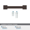 thumbnail image 5 of Amerock Lintel 3-3/4 inch (96mm) Center-to-Center Oil-Rubbed Bronze Cabinet Pull, 5 of 7