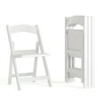 thumbnail image 3 of Flash Furniture Folding Chair - White Resin - 4 Pack 800LB Weight Capacity, 3 of 18