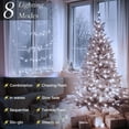 thumbnail image 3 of Soagrc 132FT 400 LED Christmas String Lights, Bright Cool White String Lights with 8 Modes, Durable Waterproof Design for Indoor Outdoor Tree Decor, Timer Included, 3 of 8