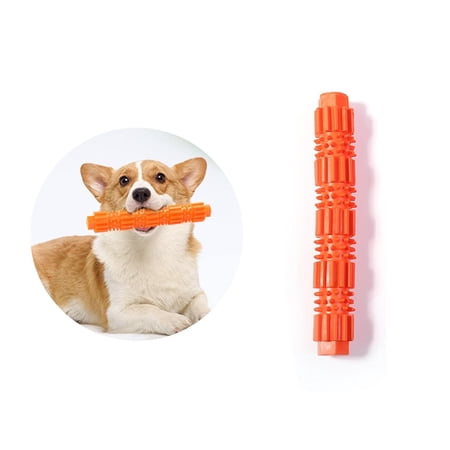 BESTSKY 1Pc Dog Toys for Aggressive Chewers Treat-Stuffing Puppy Toys Squeaky Dog Toys for Large Dogs Orange