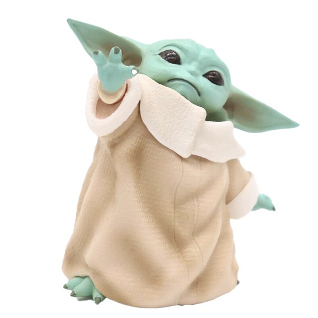 Disney Master Baby Yoda Star Wars Figure Toy Darth Vader Action Figures Collection Doll mini Toy Model For Children Gift 8cm heqiyong LED