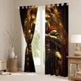 thumbnail image 4 of Feelyou Teens Medieval Knights Black Out Curtains, Cartoon Lion Animal Curtains Pack of 2 (42x63 Each), Western Warrior Bedroom Curtains, Black Out Curtains Decor, 4 of 7