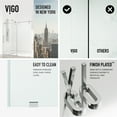 thumbnail image 5 of VIGO Hamilton 56 in. to 60 in. W Aerodynamic Frameless Sliding Shower Door in Chrome with Clear Glass, 5 of 9
