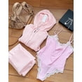 thumbnail image 4 of SMZ Lace Body Suit Square Neck Tops for Women Sleeveless Spaghetti Strap Tank Top Bodysuits for Women Sexy Jumpsuit, 4 of 7