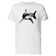 thumbnail image 1 of Black And White Shark Sketch Tee Men's -Image by Shutterstock, 1 of 1