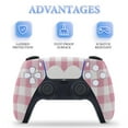 thumbnail image 4 of Pink Heart Check Merch PS5/PS5 Pro/PS5 Slim Digital Disc Skin Sticker For Console And Controller Skins, 4 of 7
