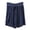 Dark blue, variant on Women's Plus Size Pajama Shorts Ruffle Hem Sleep Lounge Pj Shorts | Drawstring Elastic Waist ,Stretchy,Comfortable,Home Living,Sleepwear
