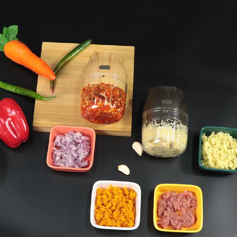Electric Garlic Chopper Food Processor Vegetable Food Maker for Blending Mincing